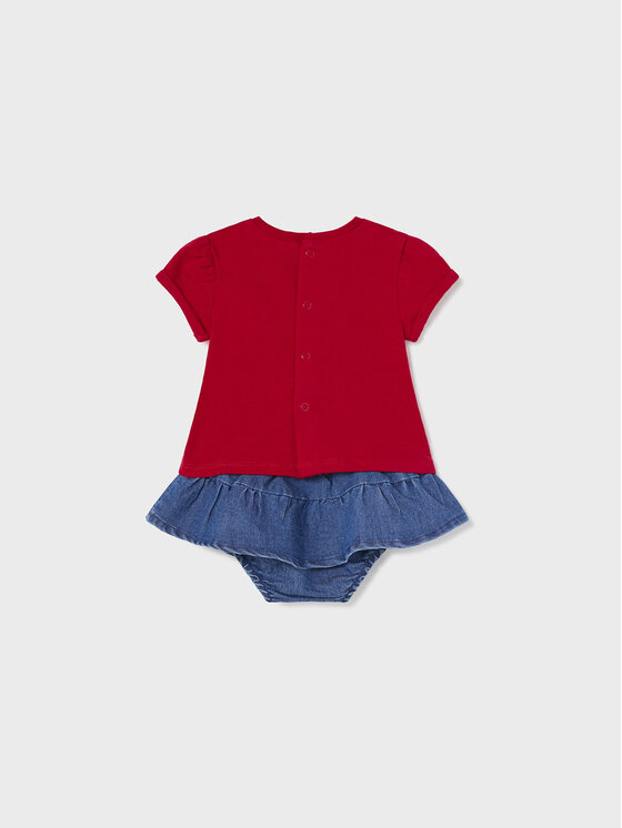 Mayoral Mayoral Komplet bluza in krilo 1831 Pisana