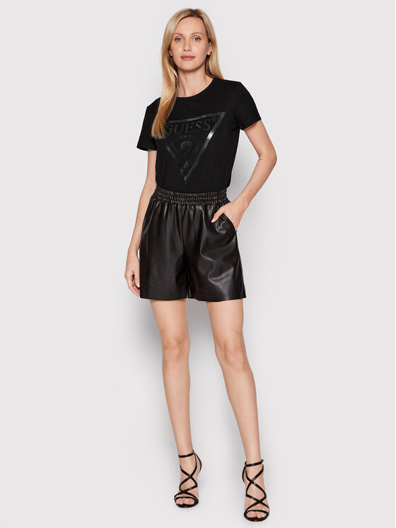 Guess Guess T-Shirt V2YI07 K8HM0 Schwarz Regular Fit