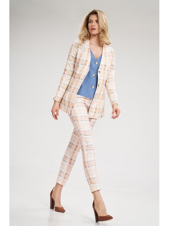 FIGL FIGL Marynarka M694 Różowy Regular Fit