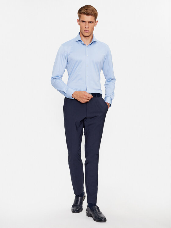 BOSS Boss Košeľa P-Hank-Spread-C1-222 50503533 Modrá Slim Fit