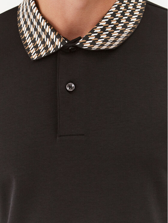BOSS Boss Polo 50499220 Melns Regular Fit
