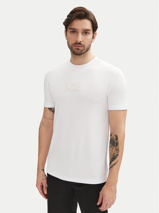 Férfi Póló EA7 Emporio Armani, Méret: M, Fehér, 7M000301 AF13739 U0002