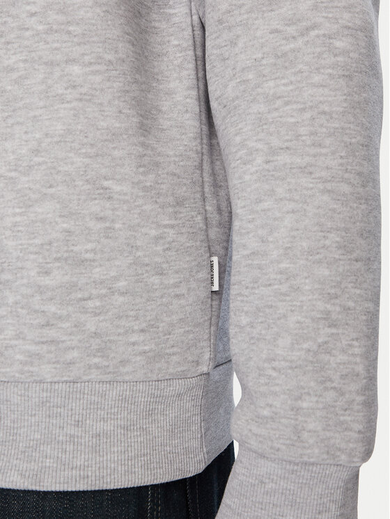 Jack & Jones Jack & Jones Majica dugih rukava Ebradley 12249341 Siva Regular Fit