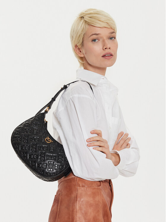 PINKO PINKO Τσάντα Half Moon Mini Fl . AI 24-25 PLTT 102790 A1YB Μαύρο