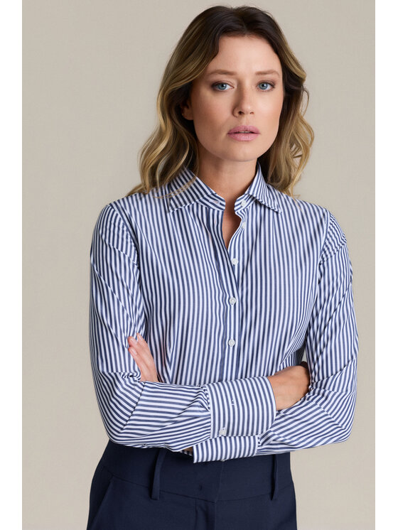 Lancerto Lancerto Koszula Vanda Slim KO073226000035 Granatowy Slim Fit