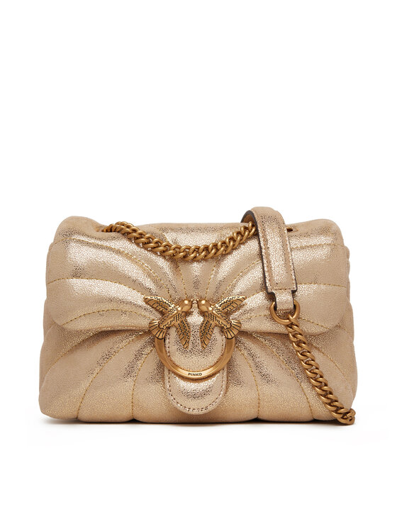 Geantă PINKO Love Puff Mini Cl PE 25 PLTT 100039 A27F Auriu