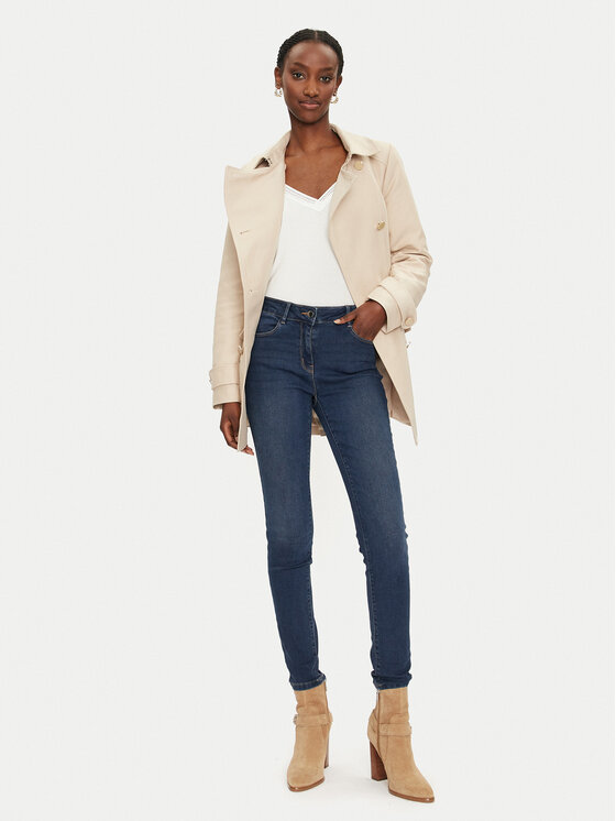 Morgan Morgan Jeans hlače 241-PARDA Mornarsko modra Slim Fit