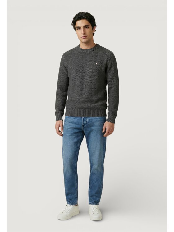 Tommy Jeans Tommy Jeans Πουλόβερ TJM SLIM ESS SWEATER Γκρι Slim Fit
