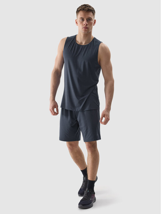 4F 4F Športové kraťasy 4FWSS24TFSHM383-32S Tmavomodrá Regular Fit