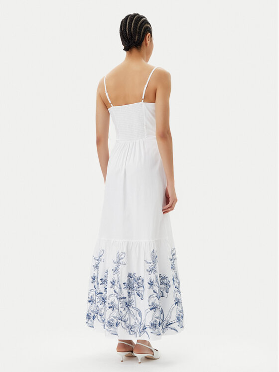 Guess Guess Rochie de vară W5GT26 WH580 Alb Regular Fit