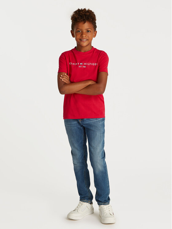 Tommy Hilfiger Tommy Hilfiger T-Shirt Essential KS0KS00397 D Červená Regular Fit