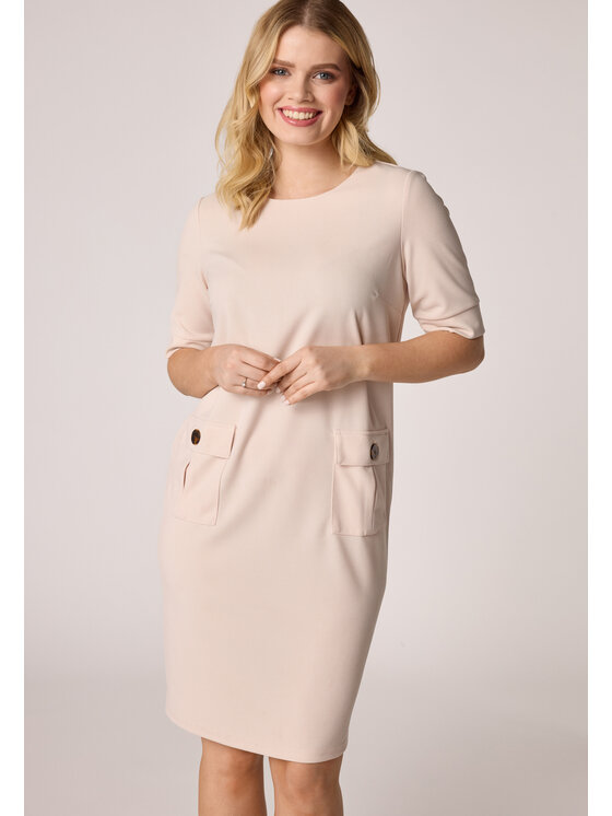 QUIOSQUE QUIOSQUE Každodenné šaty Quiosque 4NG008102 Béžová Regular Fit