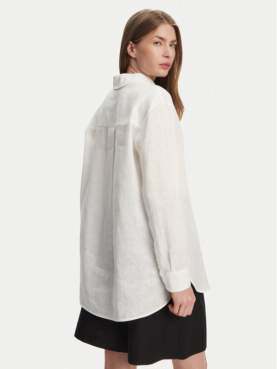 Max Mara Max Mara Koszula Noel 2516111018 Biały Regular Fit
