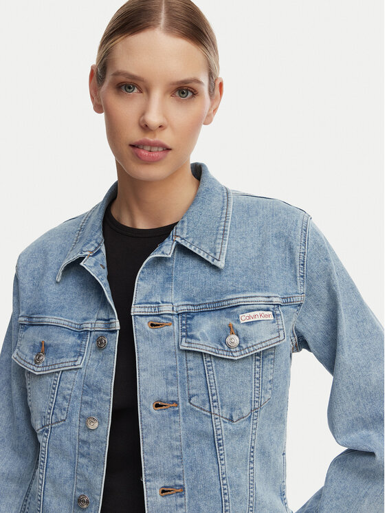 Calvin Klein Jeans Calvin Klein Jeans Džinsa jaka LV047F672G Gaiši zila Regular Fit