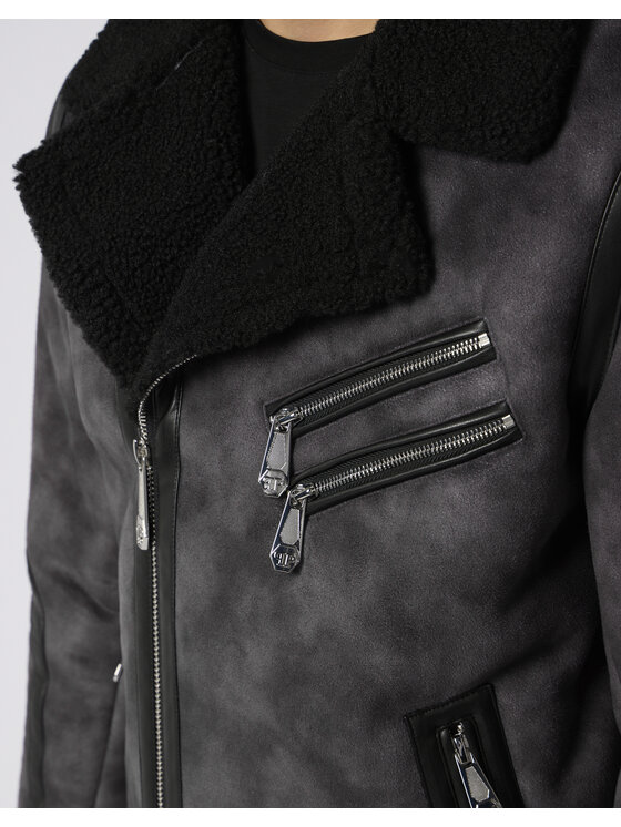 PHILIPP PLEIN PHILIPP PLEIN Giubbotto piumino 28616 Nero Regular Fit