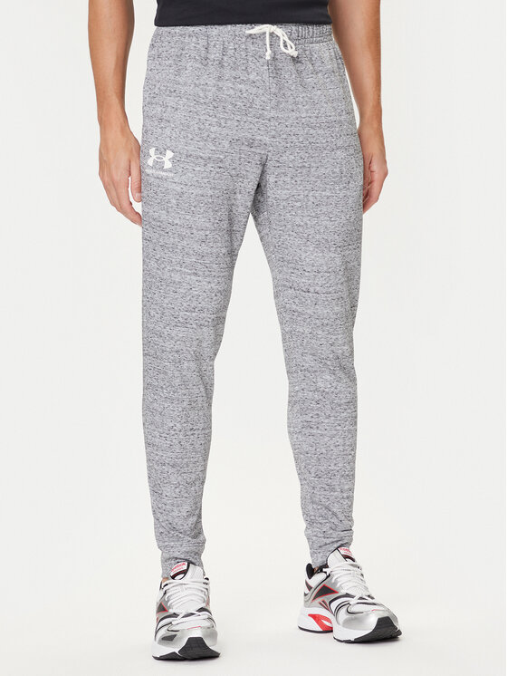 Under Armour Spodnie dresowe Ua Rival Terry Jogger 1380843-011 Szary Fitted Fit