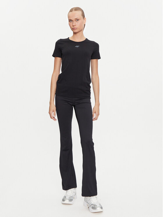 4F 4F Тениска от техническо трико 4FWAW24TFTSF0953 Сив Regular Fit