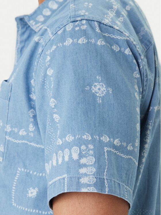 RVCA RVCA Koszula Frame Chambray AVYWT00507 Błękitny Regular Fit