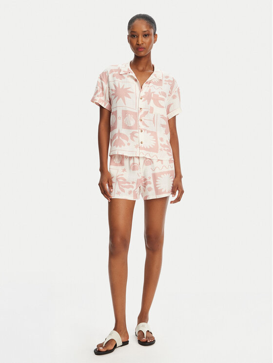 Banana Moon Banana Moon Сорочка Taylor Floreal MHW03 Рожевий Loose Fit