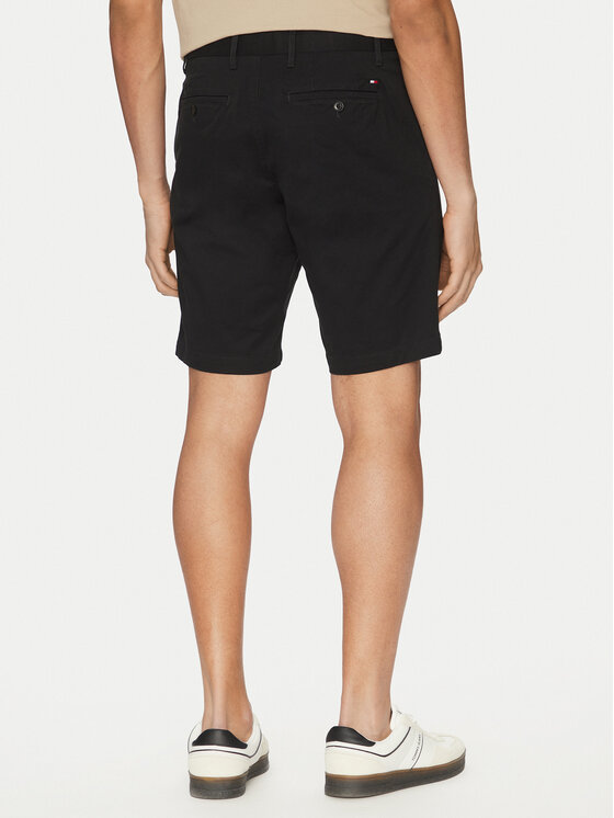 Tommy Hilfiger Tommy Hilfiger Pantaloncini di tessuto Harlem MW0MW23568 Nero Regular Fit