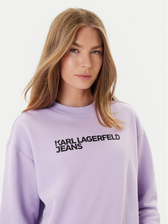 Karl Lagerfeld Jeans Karl Lagerfeld Jeans Μπλούζα A1W20005 Μωβ Regular Fit