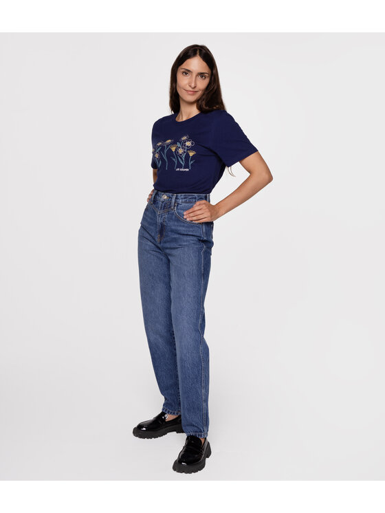 Lee Cooper Lee Cooper Jeansy BONITA Niebieski Mom Fit