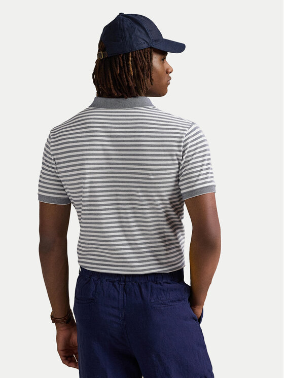 Polo Ralph Lauren Polo Ralph Lauren Polo majica 710974596001 Modra Custom Slim Fit