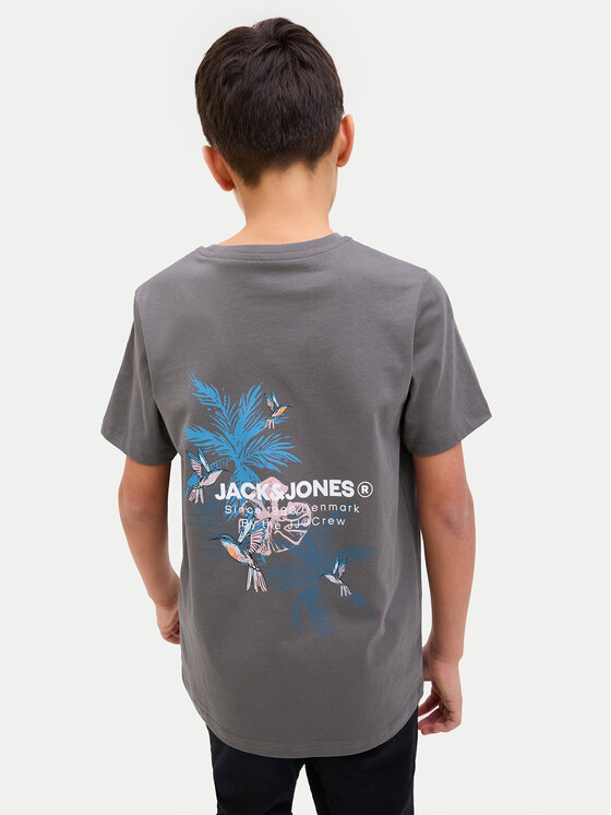 Jack&Jones Junior Jack&Jones Junior Тишърт Hawaii 12269831 Сив Regular Fit