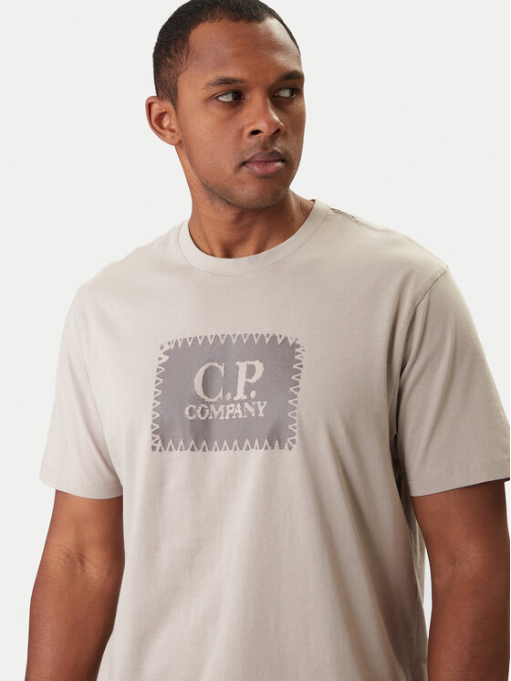 C.P. Company C.P. Company Póló 20CMTS723A005100W Bézs Regular Fit