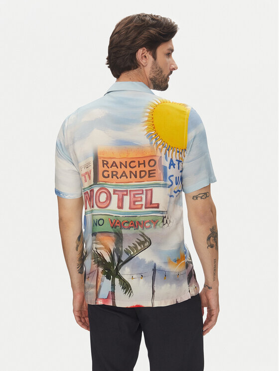 Lindbergh Lindbergh Cămașă 30-203735 Colorat Relaxed Fit