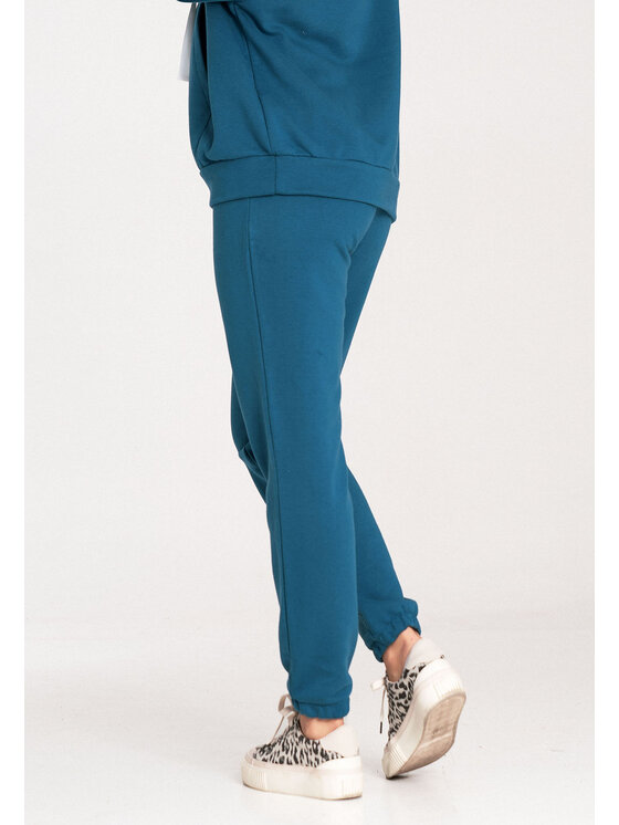 FIGL FIGL Teplákové nohavice M1056 Modrá Jogger Fit
