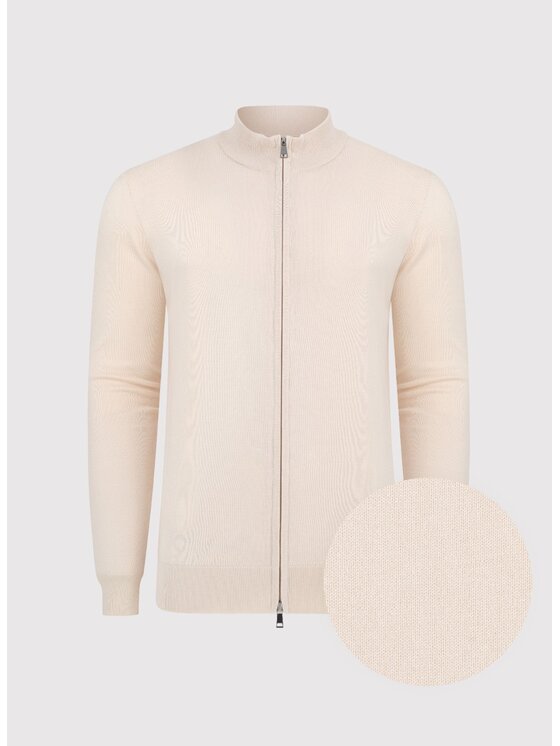 Pako Lorente Pako Lorente Sweter P25SF-2X-004 Beżowy Classic Fit