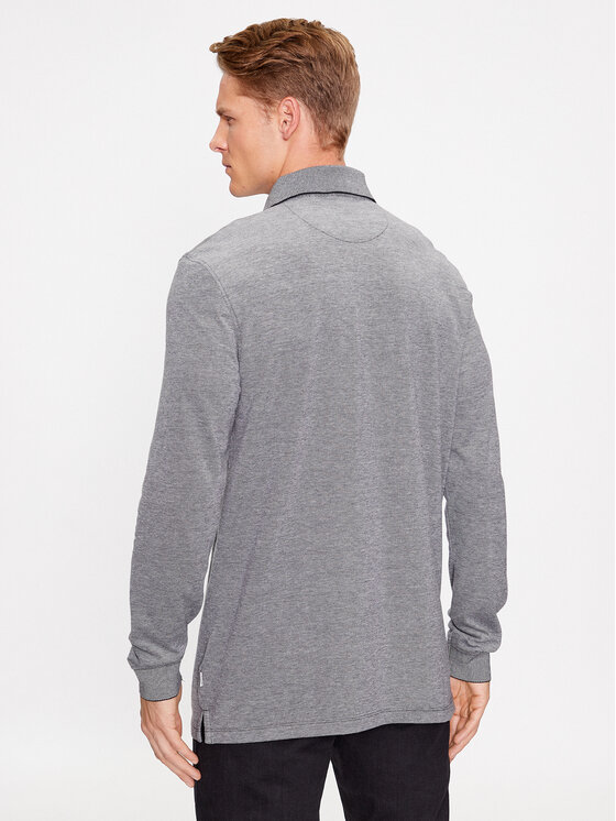 Wrangler Wrangler Polo Refined 112341118 Szary Regular Fit