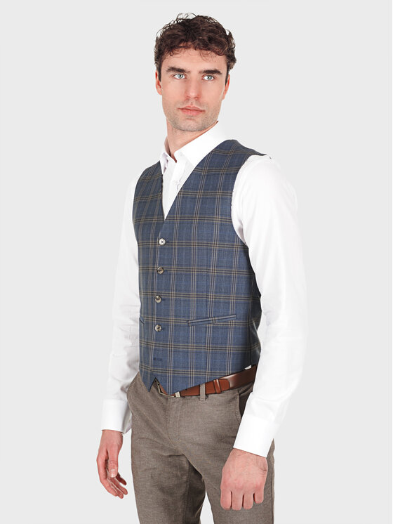 Evenemen Evenemen Kamizelka OTIS Granatowy Slim Fit