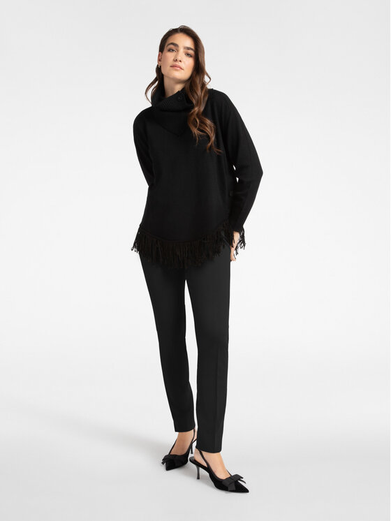 Elena Mirò Elena Mirò Pantaloni di tessuto P802P000357N033 Nero Slim Fit