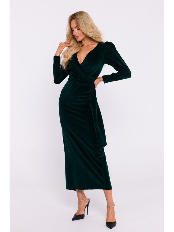 Made of Emotion Made of Emotion Večerní šaty M828 Zelená Premium Fit