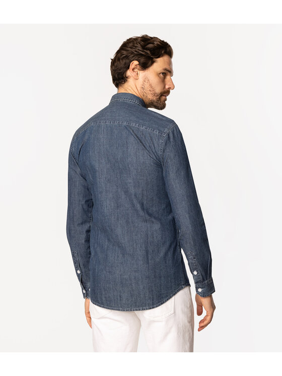 Lee Cooper Lee Cooper Koszula PESO 7633 Niebieski Regular Fit