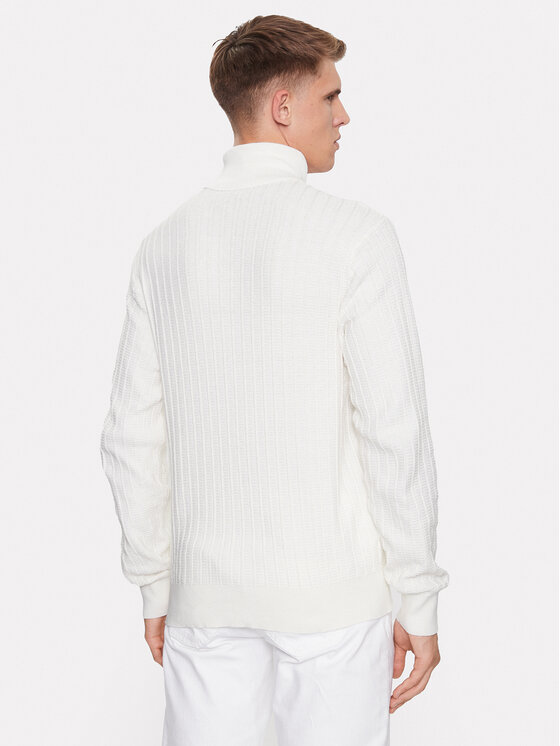Armani Exchange Armani Exchange Rollkragenpullover 6RZM2J ZM3FZ 1116 Weiß Regular Fit