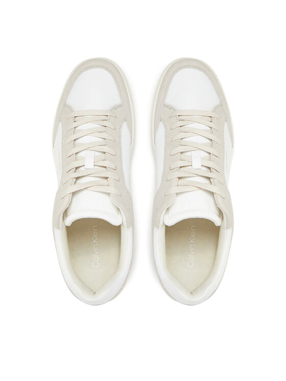 Calvin Klein Calvin Klein Sneakersy Low Top Lace Up Mix HM0HM01802 Biela
