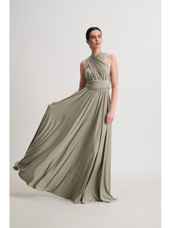 ROSE AVENUE ROSE AVENUE Sukienka wieczorowa MULTIWAY Zielony jasny Regular Fit