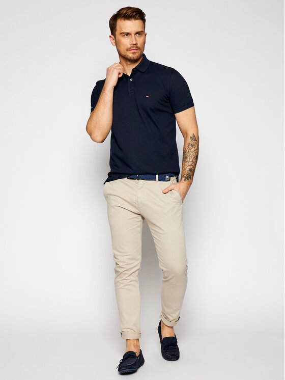 Tommy Hilfiger Tommy Hilfiger Pólóing 1985 MW0MW17770 Sötétkék Regular Fit