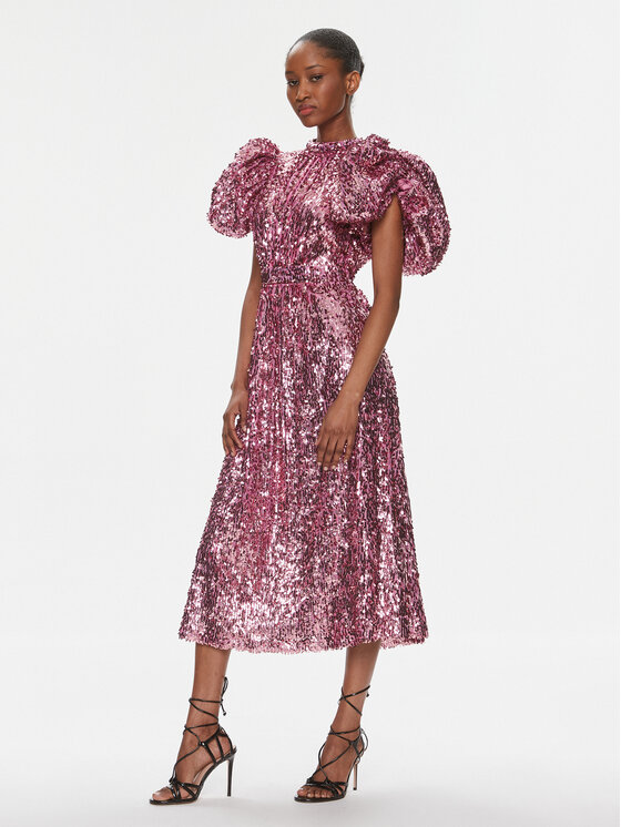 ROTATE ROTATE Коктейльна сукня 1118621099 Рожевий Regular Fit