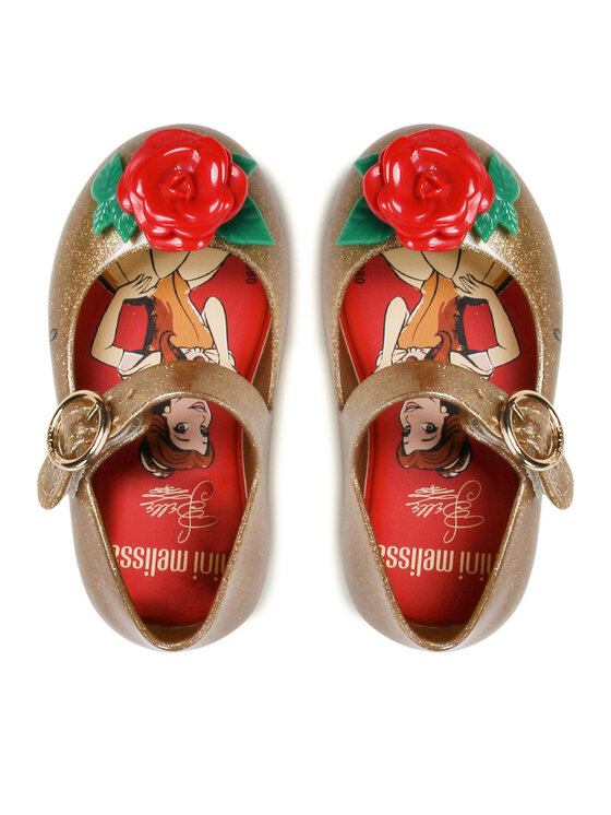 Melissa Melissa Baleriny Mini Melissa Sweet Love+Disney 33447 Złoty