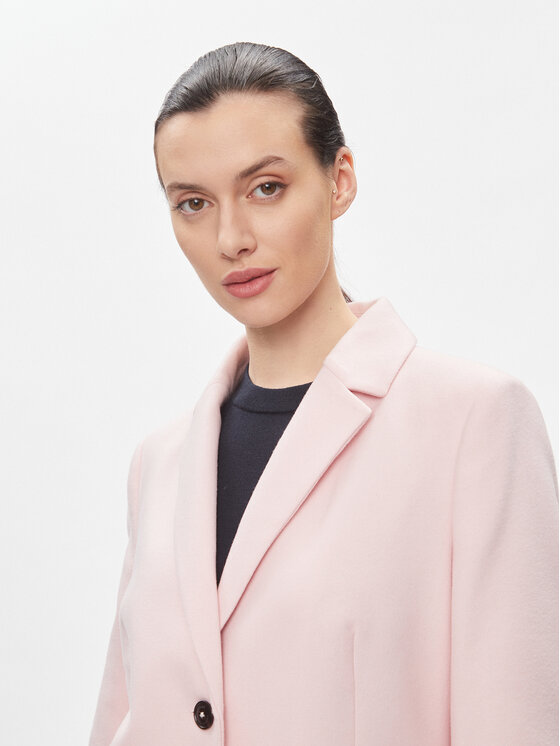 Tommy Hilfiger Tommy Hilfiger Cappotto di lana Classic WW0WW41662 Rosa Regular Fit