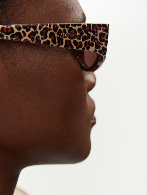 JACQUEMUS JACQUEMUS Ochelari de soare JAC4C2SUN Maro