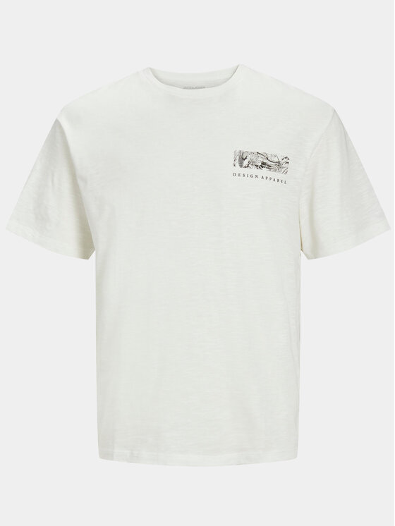 Jack&Jones Jack&Jones T-shirt Guru 12249187 Bijela Relaxed Fit