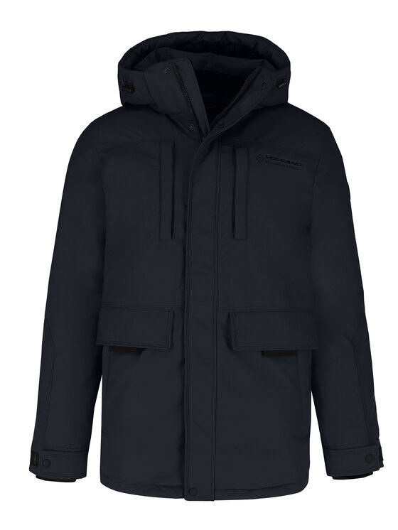 Volcano Volcano Kurtka puchowa J-HEROS Granatowy Regular Fit