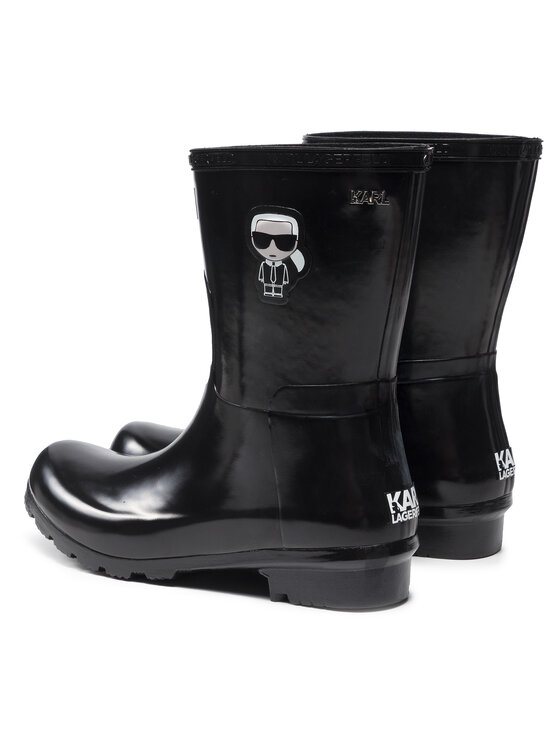 KARL LAGERFELD KARL LAGERFELD Cizme de cauciuc KL47073 Negru