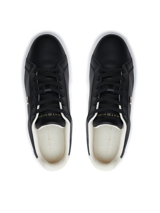 Tommy Hilfiger Tommy Hilfiger Sneakersy Flag Court Sneaker FW0FW08072 Černá
