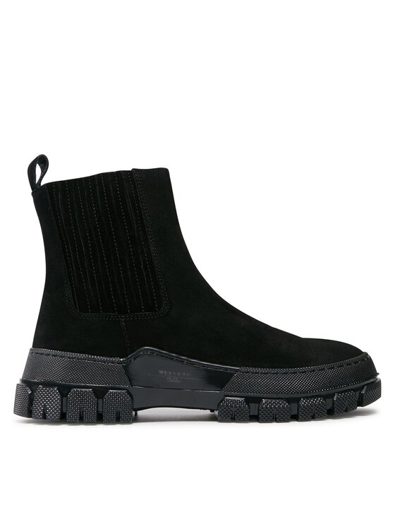 Weekend Max Mara Weekend Max Mara Боти тип челси Genepi 2357960334600 Черен